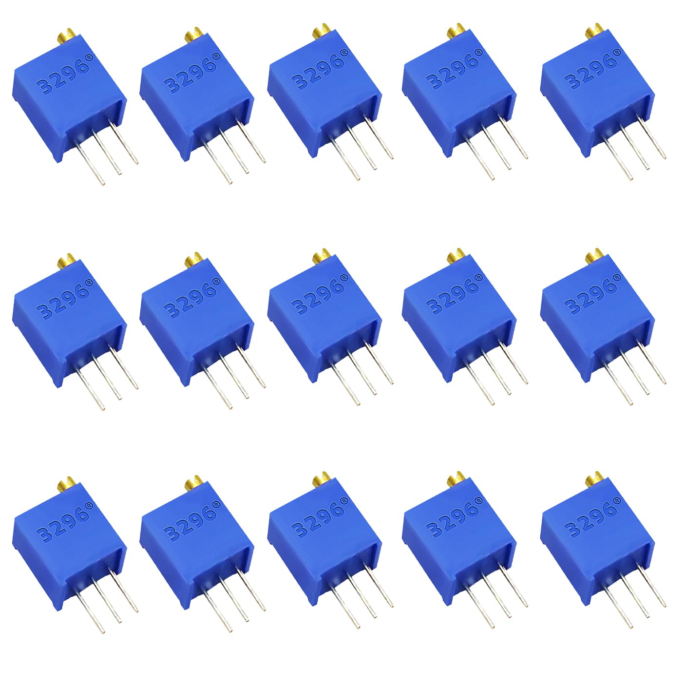 だんて Amazon | DaFuRui 15値 75個 可変抵抗器 3296W マルチターントリマー